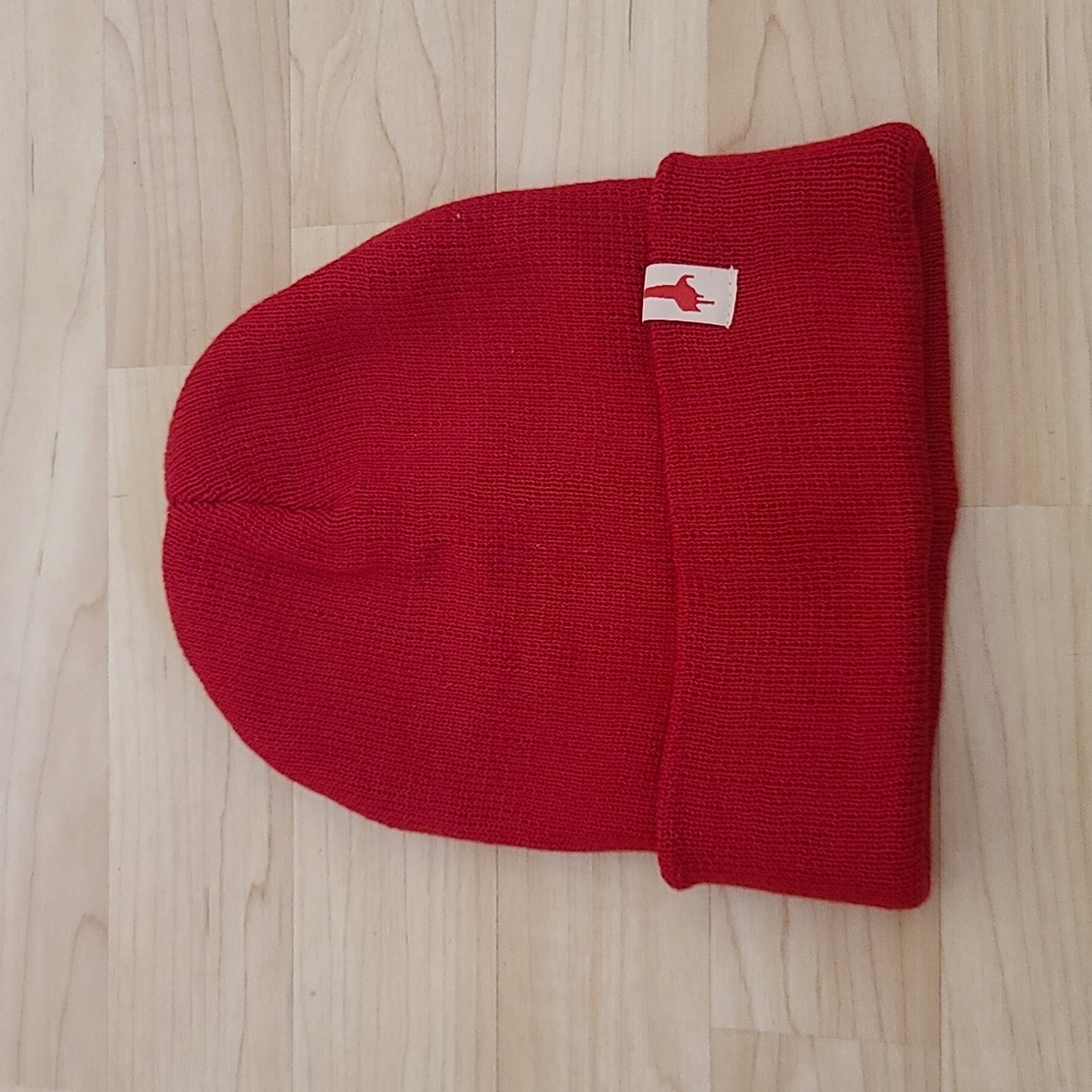Unisex Lined Knit- Red Winter Beanie Hat